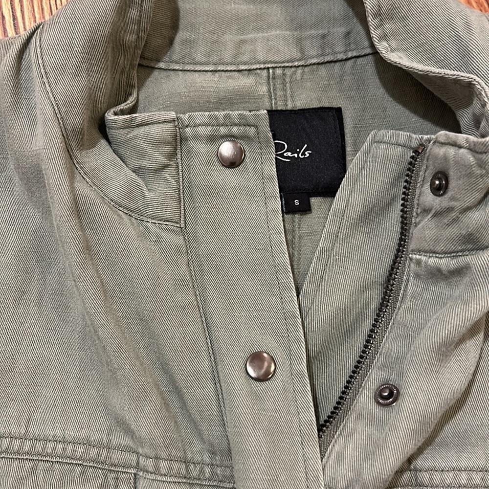 Rails Collins Jacket Army Green (Sage) Size Small… - image 4
